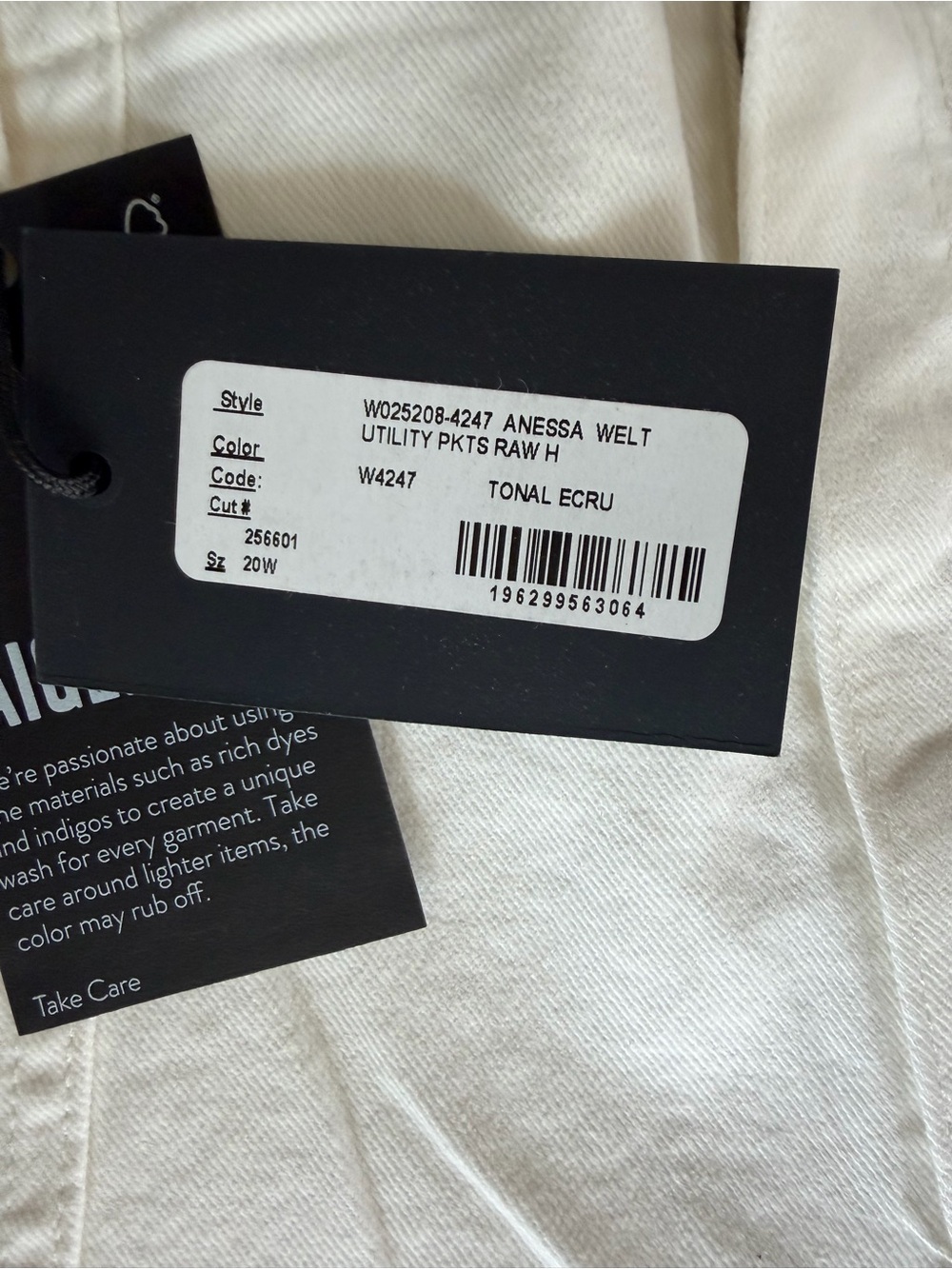 Paige Women’s Anessa Ankle Wide Leg Jeans Size 20W NWT - Picture 7 of 8